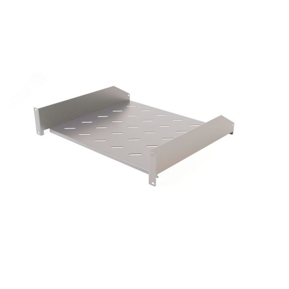 Полка угловая с перфорацией 19д 1U ширина 440 мм глубина 250 мм Hyperline TAL3-1U-250-RAL7035