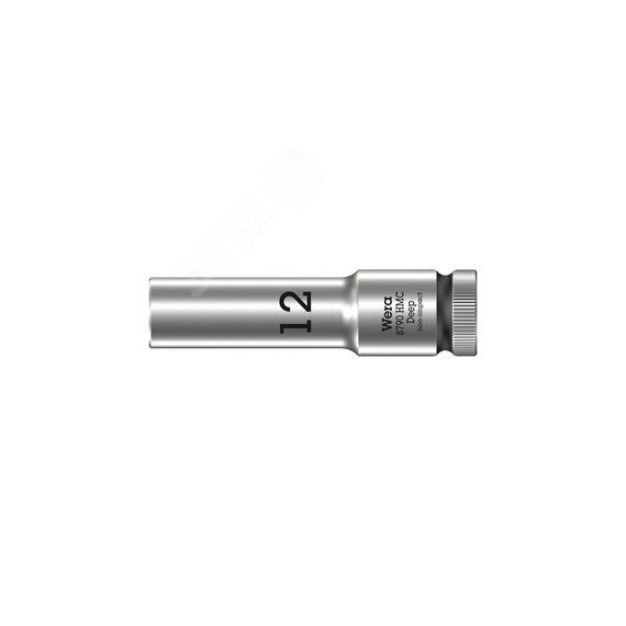 Головка торцевая шестигранная 8790 HMC Deep DR 1/2 глубокая 12 x 83 мм WERA WE-004552