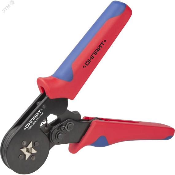 Пресс-клещи саморегулируюшиеся для втулочных наконечников 10 мм2 ОНЛАЙТ OHT-Pkv01-D-10 ОНЛАЙТ 80906