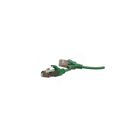 Патч-корд PC-LPT-SFTP-RJ45-RJ45-C6A-3M-LSZH-GN S/FTP категория 6a3 м зеленый Hyperline 445831