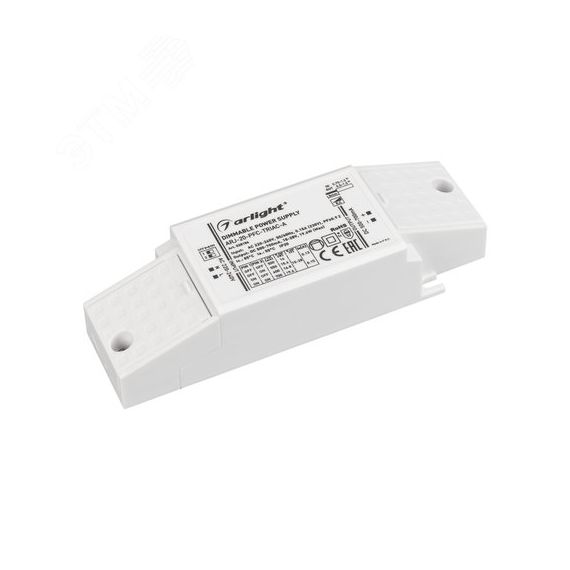 Блок питания ARJ-20-PFC-TRIAC-A (20W, 500-700mA) (ARL, IP20 Пластик, 5 лет) Arlight 028186