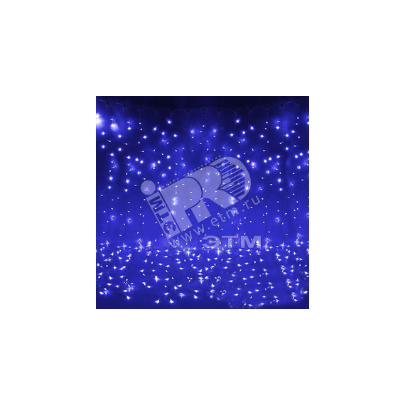 Электрогирлянда Занавес LDCL368-B-E 150x150 368L LED. синий JazzWay 4690601035509