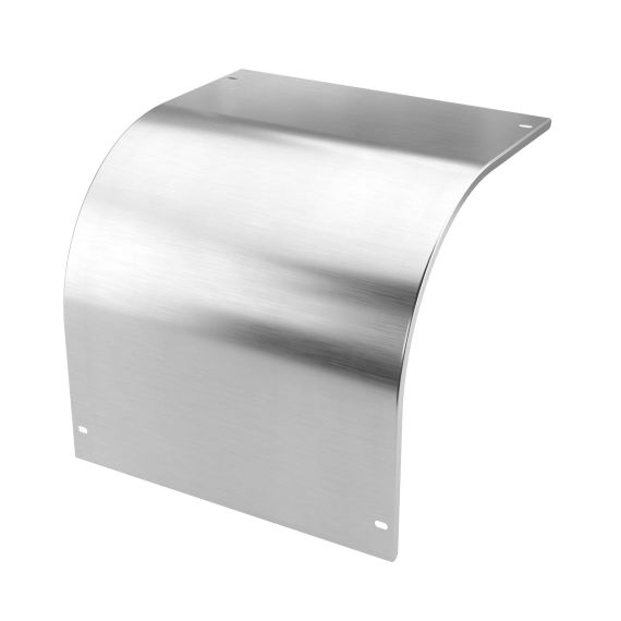 Крышка на угол вертикальный внешний 90° 80х100 мм, толщ. 0.8 мм, AISI 304