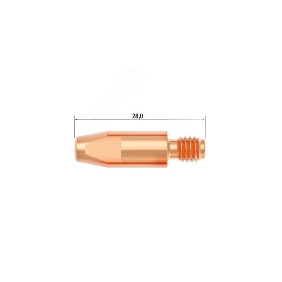 Наконечник контактный M6х28 мм CuCrZr D 1.2 мм (25 шт.) Fubag FB.CTM6.28-12L