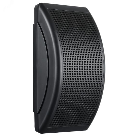 Оповещатель пожарный речевой со встроенным трансформатором 100В Соната Т-100-1/3. Возможность выбора 1Вт или 3Вт, настеннное исполнение, черный корпус Вистл Соната Т-100-1/3 черный корпус