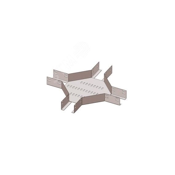 Лоток крестообразный глухой КМГ 250х65 У3, окрашенный, S1,5 Завод ЭМИ Курган 2096