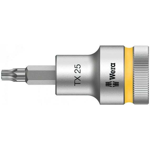 Головка торцевая со вставкой 8767 C HF TORX Zyklop DR 1/2 с фиксацией крепежа TX 25 x 60 мм WERA WE-003831