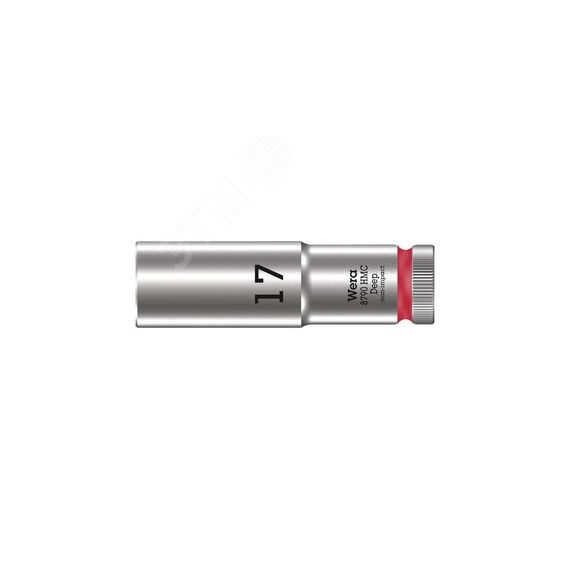 Головка торцевая шестигранная 8790 HMC Deep DR 1/2 глубокая 17 x 83 мм WERA WE-004557