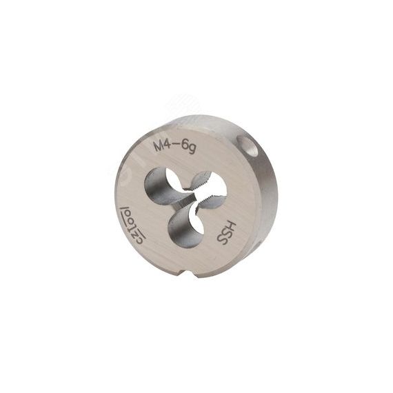 Плашка М 4,0х0,7 PN8/3225 HSS 6g 25х9мм (CzTool) Bucovice 260040