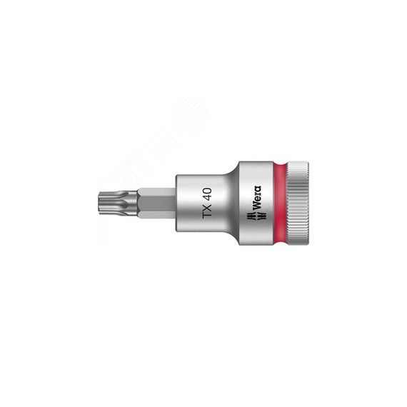 Головка торцевая со вставкой 8767 C HF TORX Zyklop DR 1/2 с фиксацией крепежа TX 40 x 60 мм WERA WE-003834