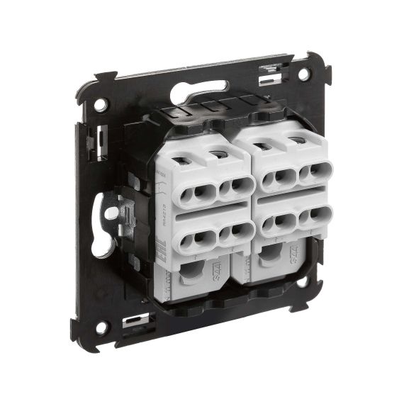 Инвертор двухклавишный в стену, &quot;Avanti&quot;, &quot;Белое облако&quot;