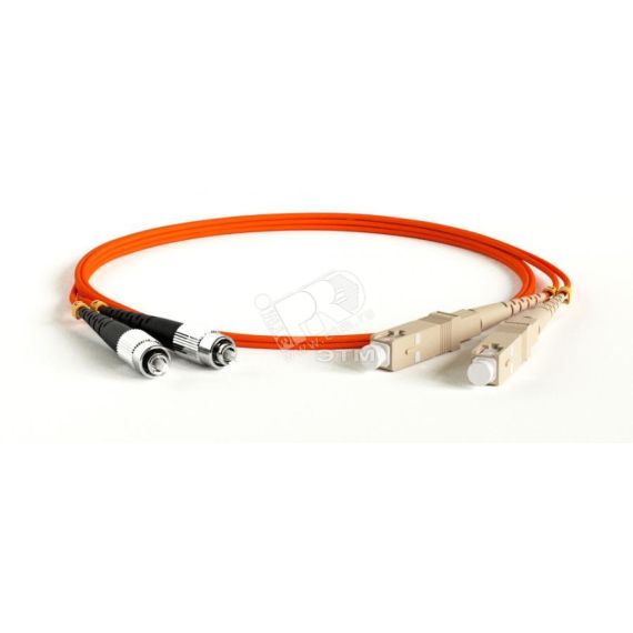 Патч-корд волоконно-оптический (шнур) мм 50/125 SC-FC 2мм duplex LSZH (15м) Hyperline 244961
