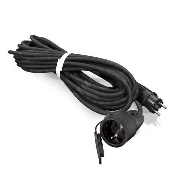 Удлинитель-шнур силовой каучуковый УШ-16 IP-44 КГ 3х1.5 10м Универсал 964U-7001