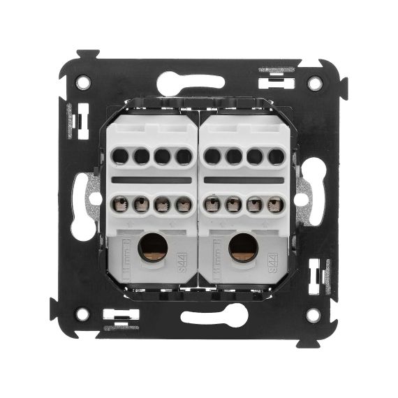 Инвертор двухклавишный в стену, &quot;Avanti&quot;, &quot;Белое облако&quot;