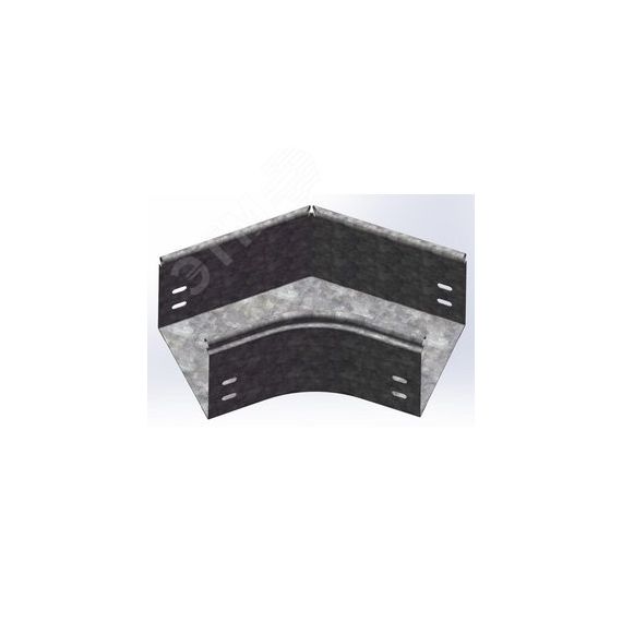 Угол плоский плавный 45 град. к лотку 150х50, толщ. 0,7 мм, Сендзимир цинк OSTEC 035605