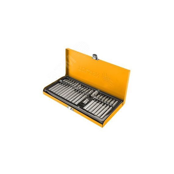 Набор вставок (бит) 10 мм, Torx, Spline, Hex, 40 предметов Tolsen TT20385