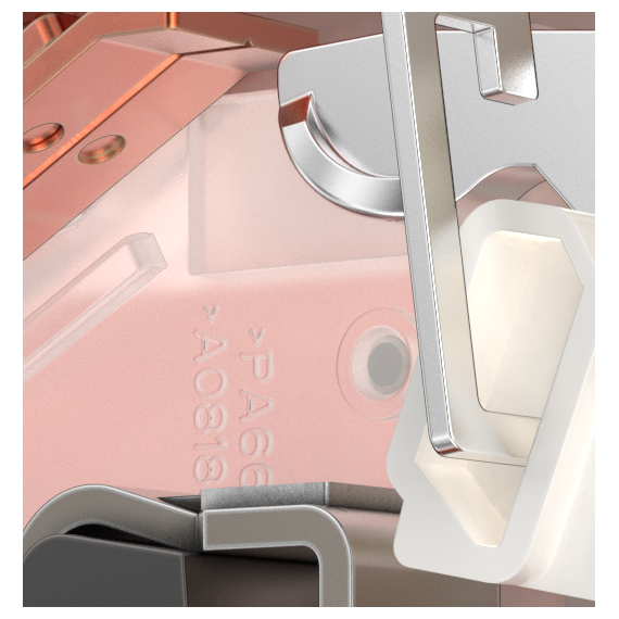 Напайка неподвижного контакта из композита серебра AgC4