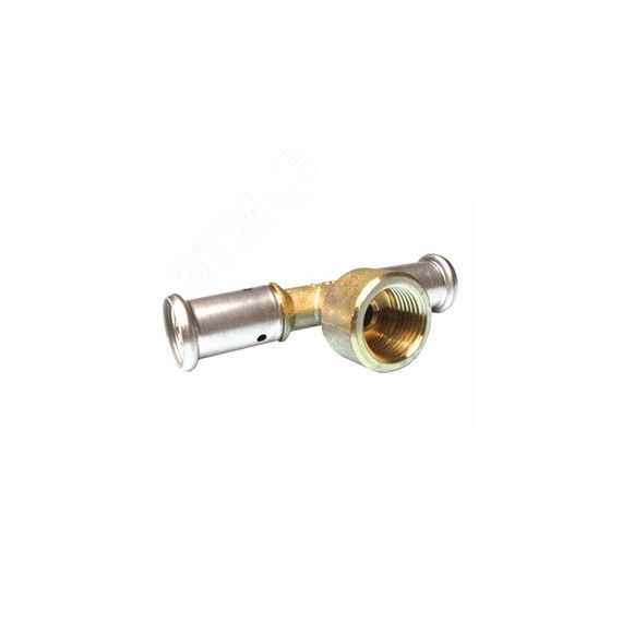 Тройник пресс 26x1/2'ВРх26 переходной, латунь Henco 13P-260426