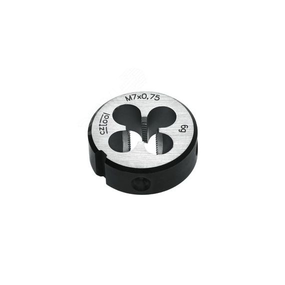 Плашка М 7,0х0,75 DINEN22568 115CrV3 6g 25х9мм (CzTool) Bucovice 210071