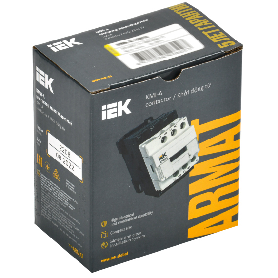 ARMAT Контактор КМИ-А-10612 LC1D 6А 48В/АС3 1NO/1NC IEK