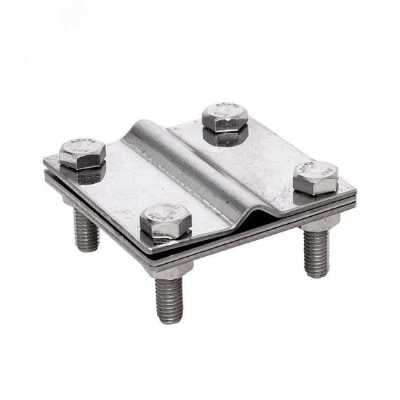 Зажим полоса 40 - прут 10 (3 пластины 70x70мм) Ni PROxima EKF lp-3101-ni