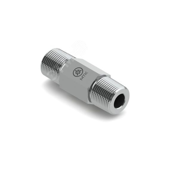 Соединитель с наружными резьбами удлиненный Р651, 1/2'NPT, AISI 316L, длина 2' Метакам Р651-ДАДАВ-2