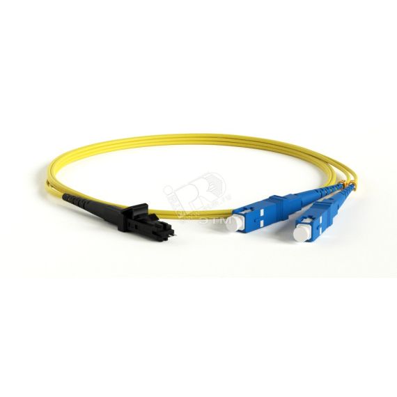 Патч-корд волоконно оптический SM 9/125 (OS2) MTRJ(папа)/UPC SC/UPC 2мм duplex LSZH (3м) Hyperline 244755