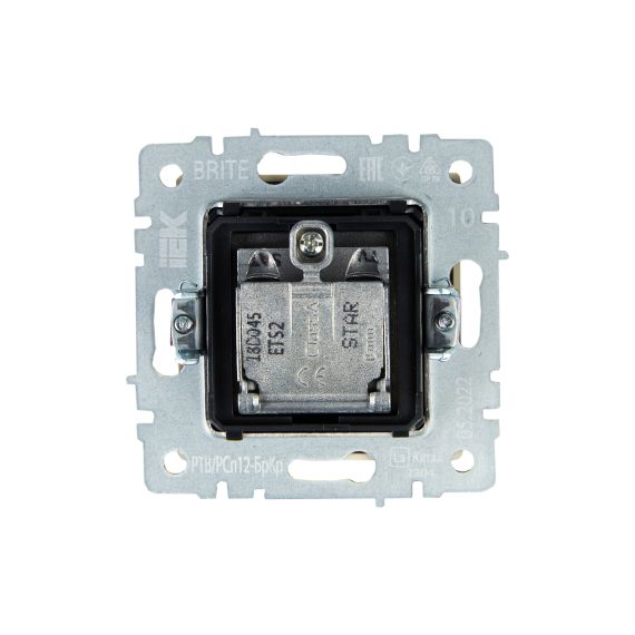 BRITE Розетка двойная TV+SAT РТВ/РСп12-БрКр бежевый IEK