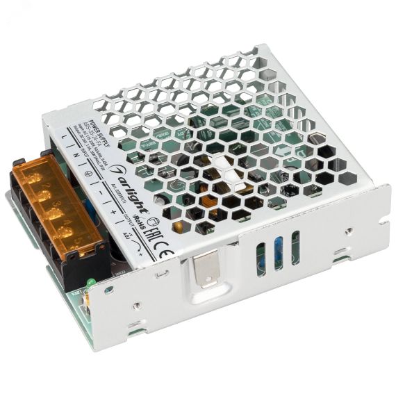 Блок питания ARS-35-24-FA (24V, 1.5A, 35W) (ARL, IP20 Сетка, 3 года) Arlight 028781(1)