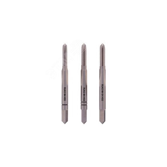 Метчик М 4,0х0,7 (Комплект 3шт) DIN352 HSS-G 6h 45мм a=3,4 Ruko 230040