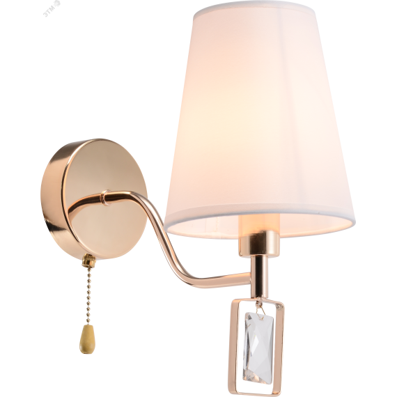 Бра светильник Cristal 2095-401 настенный 1 х Е14 40 Вт классика с выключателем Rivoli (Б0062119) Rivoli Б0062119