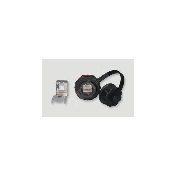 Модуль розеточный категории 6 FTP 1хRJ45 Eurolan 16B-F6-67BL