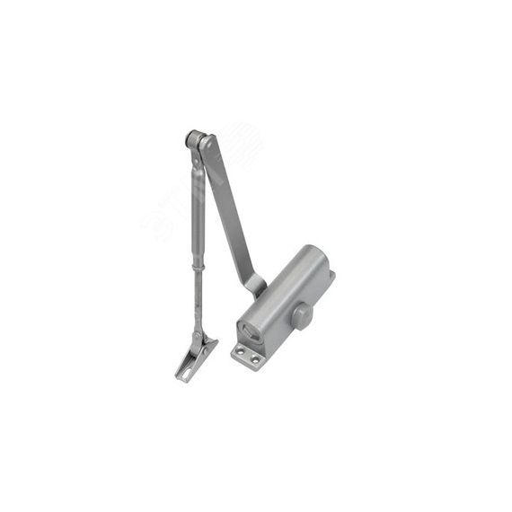 Доводчик двери c тягой EN 4, 60 - 85 кг, 1100 мм, двухскоростной, SL - алюм Smartec ST-DC104-SL
