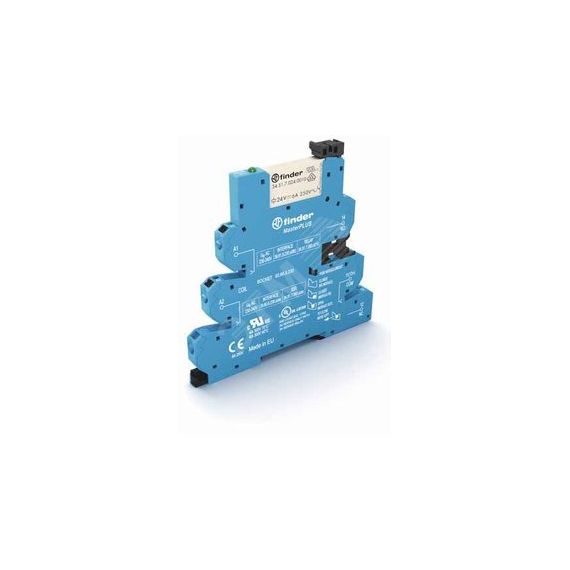 Модуль интерфейсный (сборка 34.51.7.060.0010 + 93.66.8.230), электромеханические реле, серия MasterPLUS, 1CO 6A, питание 230-240В AC, категория защиты FINDER 39.61.8.230.0060