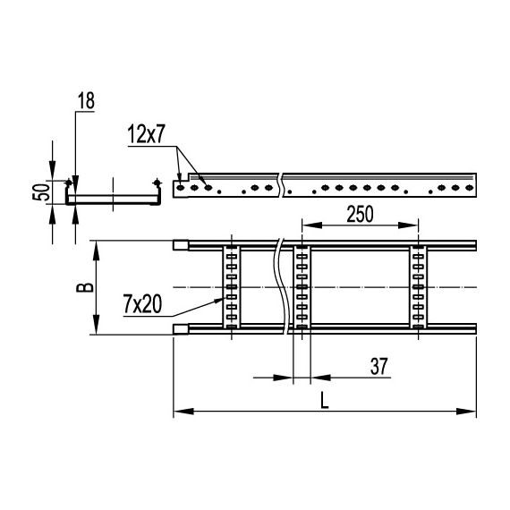 Чертеж LL5040HDZ