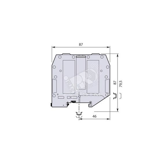 Клемма винтовая 95мм.кв. синяя ZS95 TE Connectivity ОУЭО 1SNK526020R0000