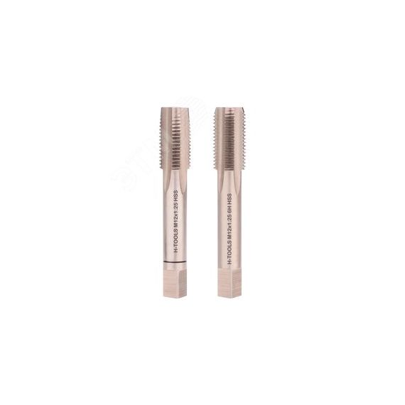 Метчик М12х1,25 (Комплект 2шт) DIN2181 HSS-G 6h 70мм a=7,0 23 H-Tools 235121HT