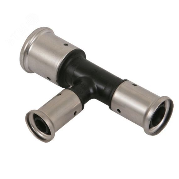 Тройник пресс 32х20х26 переходной, ПВДФ Henco 11PK-322026