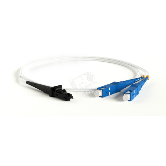 Патч-корд волоконно-оптический (шнур) SM 9/125 (G657) MTRJ/UPC-SC/UPC duple* LSZH 1м Hyperline 39374