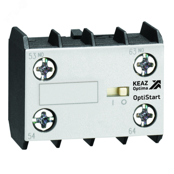 Блок контактный OptiStart K-MX-1011 фронтальный 1НО+1НЗ для мини-контакторов M КЭАЗ 335852