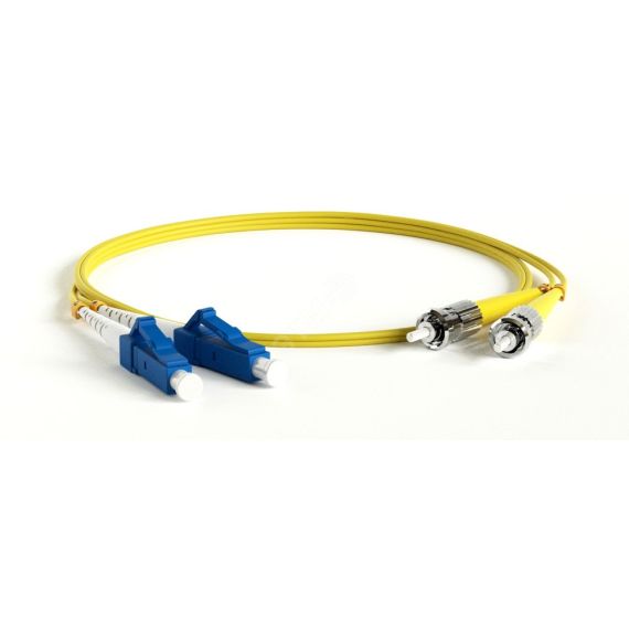 Патч-корд волоконно-оптический (шнур) SM 9/125 (OS2) ST/UPC-LC/UPC duplex LSZH (20м) Hyperline 245065