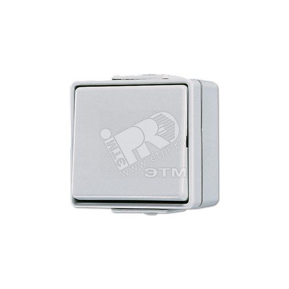Выключатель однополюсный для накладного монтажа IP44 JUNG 601W