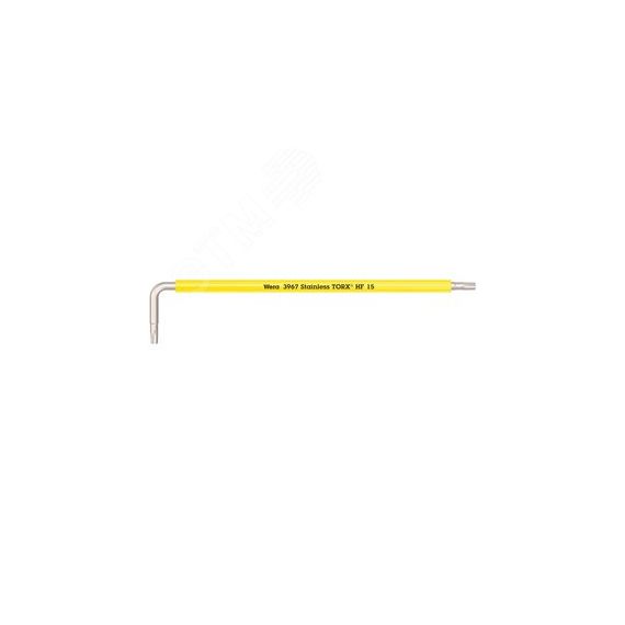 Ключ Г-образный с функцией фиксации крепежа 3967 SXL HF TORX Multicolour удлиненный нержавеющая сталь TX 15 x 123 мм WERA WE-022683