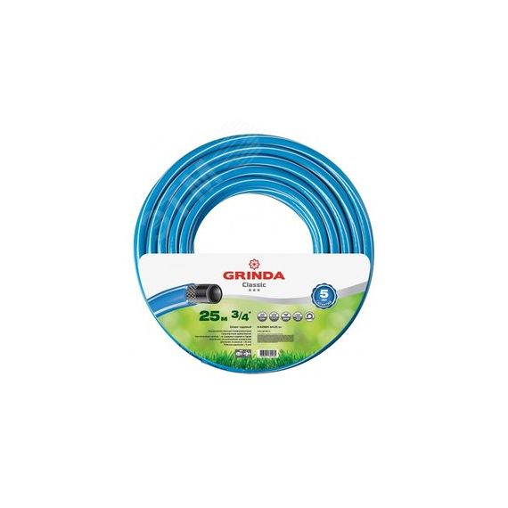 Шланг поливочный CLASSIC 3/4'' 25 м 20 атм трёхслойный армированный GRINDA 8-429001-3/4-25_z02