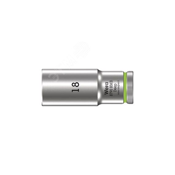 Головка торцевая шестигранная 8790 HMB DeepDR 3/8 глубокая 18 x 64 мм WERA WE-004540