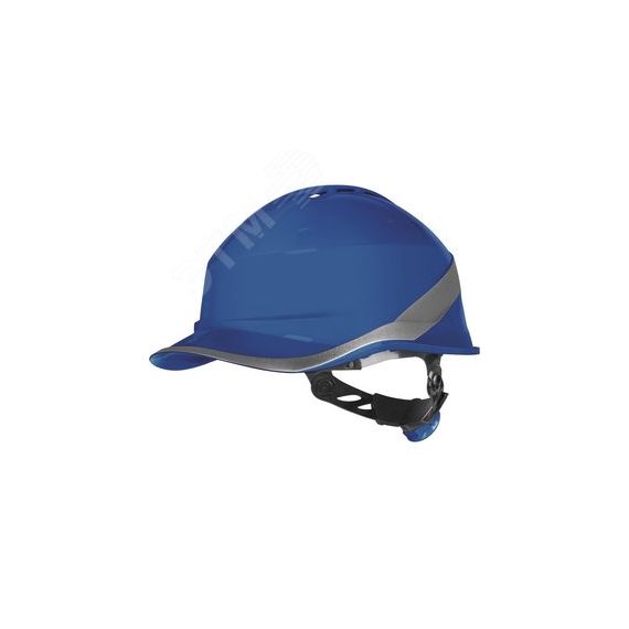 Каска защитная DIAMOND VI WIND из ABC с вентиляцией синего цвета Delta Plus DIAM6WTRBL
