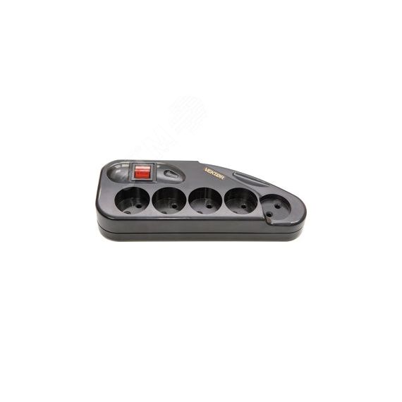 Фильтр сетевой VEKTOR Z, 4 роз. c/з, + 1 роз б/з,  3,0м (3,5кВт, 16А), черный ENGY 5123