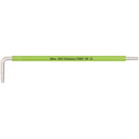 Ключ Г-образный с функцией фиксации крепежа 3967 SXL HF TORX Multicolour удлиненный нержавеющая сталь TX 10 x 112 мм WERA WE-022682