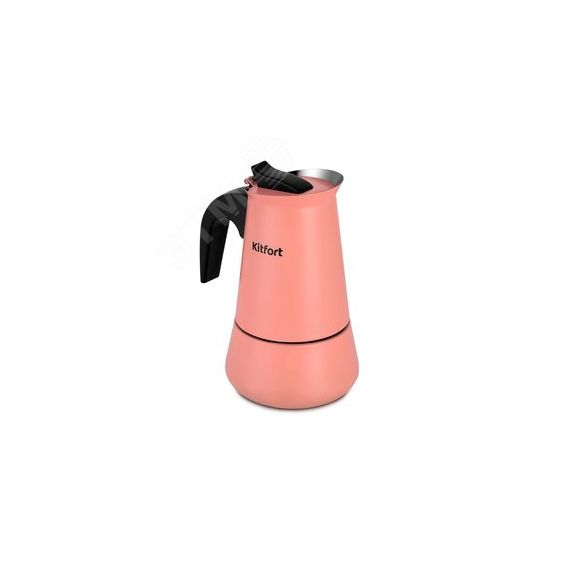 Кофеварка гейзерная KT-7148-1 темно-коралловый KITFORT КТ-7148-1