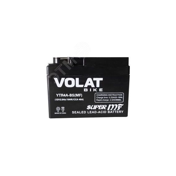 Аккумулятор мото 2.5Ah Volat YTR4A-BS(MF) R+ VOLAT YTR4A-BS(MF)Volat